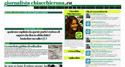 Desktop Screenshot of giornalistachiacchierona.eu